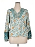 Unbranded Teal 3/4 Sleeve Blouse Size XL - photo 1