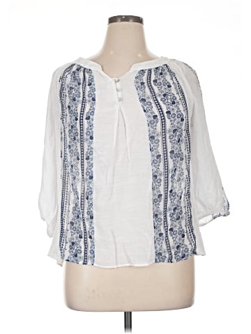 Sara Michelle 3/4 Sleeve Blouse (view 1)