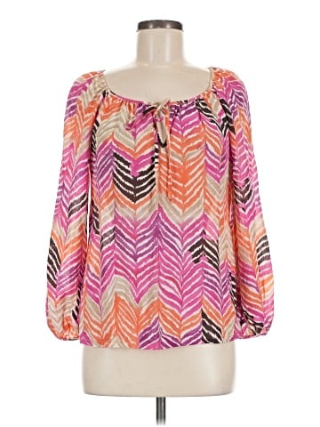 Trina Turk 3/4 Sleeve Silk Top (view 1)
