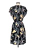 Halogen 100% Polyester Print Black Casual Dress Size XS - photo 2