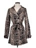 Luii Animal Print Brown Trenchcoat Size S - photo 1