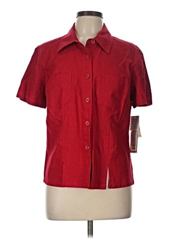 DressBarn Short Sleeve Button-Down Shirt (view 1)