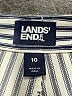 Lands' End Stripes Silver Casual Pants Size 10 - photo 7