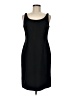 Jessica Howard Solid Black Cocktail Dress Size 8 - photo 1