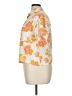 J for Justify 100% Rayon Floral Orange Short Sleeve Blouse Size XL - photo 5
