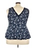 Torrid Blue Tank Top Size 3X Plus (3) - photo 2