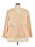 ASOS Tan Long Sleeve Blouse Size 22 - photo 1