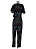 RBL Apparel 100% Polyester Paisley Blue Jumpsuit Size S - photo 2