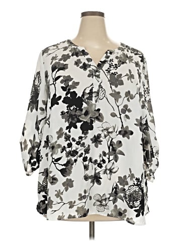 Sweet Rain 3/4 Sleeve Blouse (view 1)