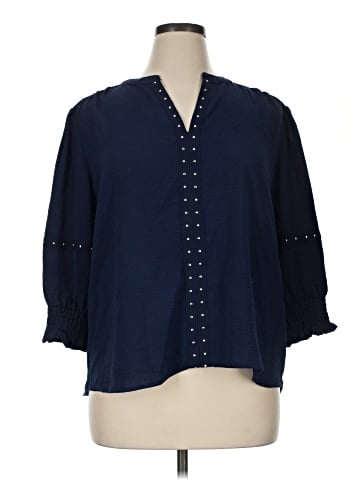 Notations 3/4 Sleeve Blouse (view 1)