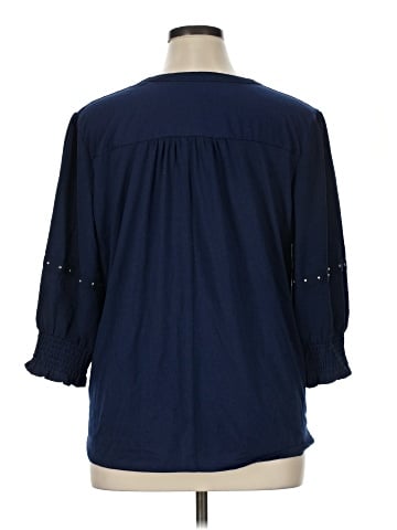 Notations 3/4 Sleeve Blouse (view 2)