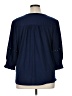 Notations 100% Polyester Blue 3/4 Sleeve Blouse Size 1X - photo 2