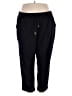 Stylus Solid Black Track Pants Size 2X - photo 1