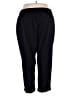 Stylus Solid Black Track Pants Size 2X - photo 2
