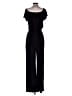 Charles Henry Solid Black Jumpsuit Size M - photo 2