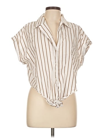 Banana Republic Factory Store Short Sleeve Blouse (view 1)