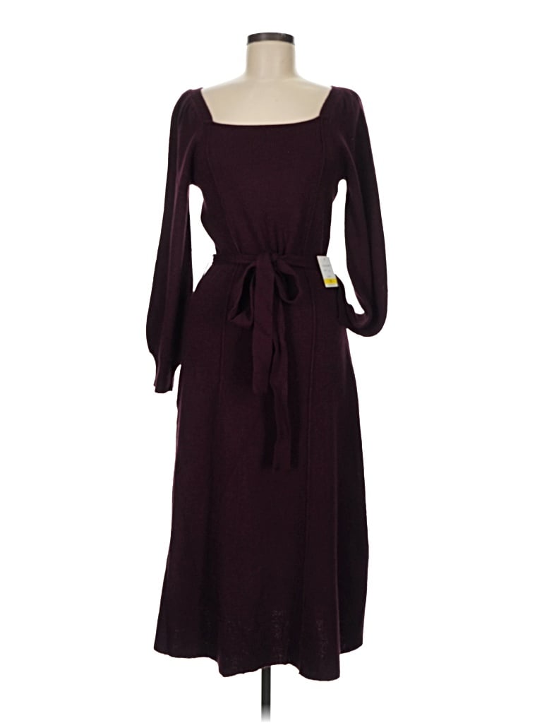 Taylor Casual Dress In Burgundy