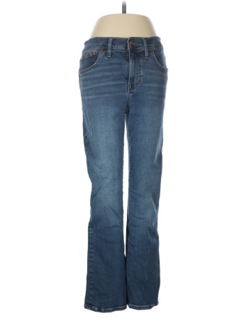 Madewell Kick Out Crop Jeans in Lenoir Wash (view 1)