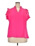 Blooming Jelly Pink Short Sleeve Blouse Size XXL - photo 1