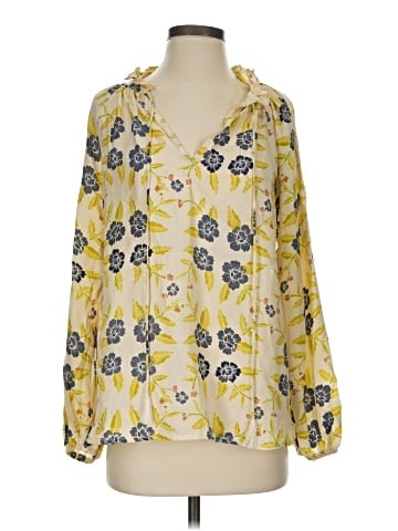 Natalie Martin Long Sleeve Silk Top (view 1)