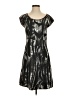 Esprit Graphic Gray Casual Dress Size 4 - photo 1