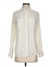 A New Day 100% Polyester Argyle Ivory Long Sleeve Blouse Size XS - photo 1
