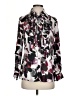 Etcetera Print Black Long Sleeve Blouse Size 4 - photo 1