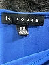 N Touch Blue Short Sleeve Top Size 2X - photo 7