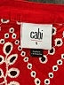 CAbi 100% Cotton Red 3/4 Sleeve Blouse Size S - photo 7