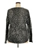 INC International Concepts Animal Print Gray Pullover Sweater Size XXL - photo 2