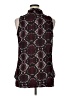 Larry Levine 100% Polyester Burgundy Sleeveless Blouse Size XL - photo 2