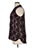 Larry Levine 100% Polyester Burgundy Sleeveless Blouse Size XL - photo 5