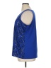 Ruby Rd. Blue Sleeveless Blouse Size XL - photo 5