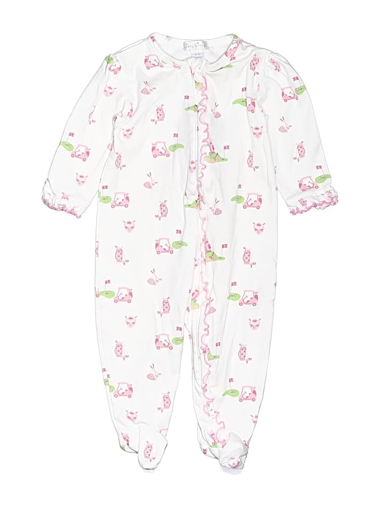 Pre-owned Kissy Kissy Babies' Long Sleeve Onesie In White