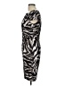 Kay Unger Animal Print Silver Cocktail Dress Size 10 - photo 5