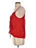 Aqua 100% Polyester Red Sleeveless Blouse Size S - photo 5