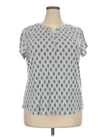 Liz Claiborne Short Sleeve Henley (view 1)