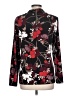 Liz Claiborne Floral Black Long Sleeve Blouse Size L - photo 2