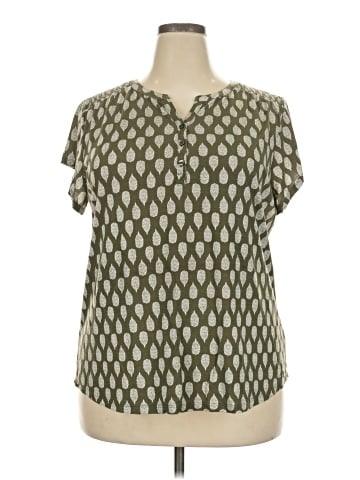 Liz Claiborne Short Sleeve Blouse (view 1)