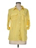 Notations 100% Polyester Houndstooth Yellow 3/4 Sleeve Blouse Size M - photo 1