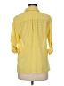 Notations 100% Polyester Houndstooth Yellow 3/4 Sleeve Blouse Size M - photo 2