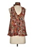 Sun & Shadow 100% Polyester Brown Sleeveless Blouse Size XS - photo 1