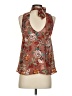 Sun & Shadow 100% Polyester Brown Sleeveless Blouse Size XS - photo 2