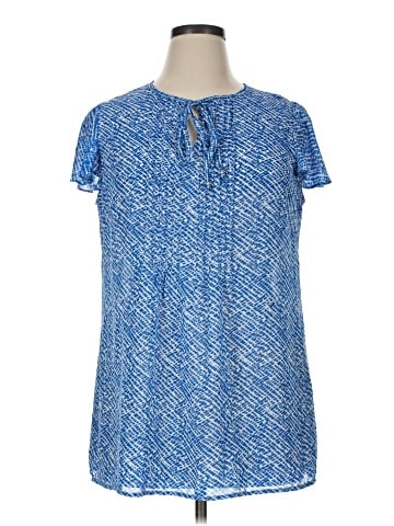 Rose + Olive Short Sleeve Blouse (view 1)