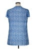 Rose + Olive 100% Polyester Blue Short Sleeve Blouse Size 1X - photo 2