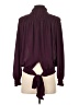 Venus Burgundy Long Sleeve Blouse Size XS - photo 2