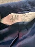 H&M 100% Polyester Solid Blue Blazer Size 6 - photo 3