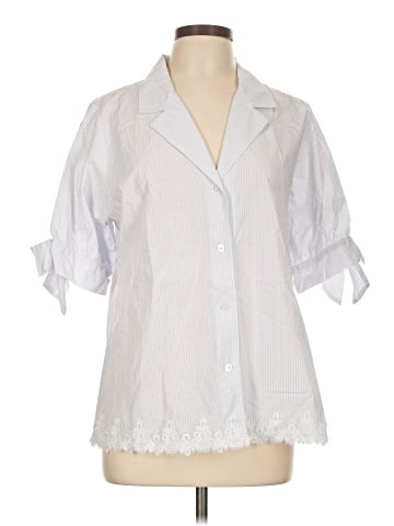 Karl Lagerfeld Paris 3/4 Sleeve Button-Down Shirt (view 1)