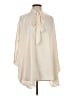 Tyche 100% Polyester Ivory 3/4 Sleeve Blouse Size S - photo 1