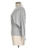 Carmen Carmen Marc Valvo Silver Pullover Sweater Size L - photo 5